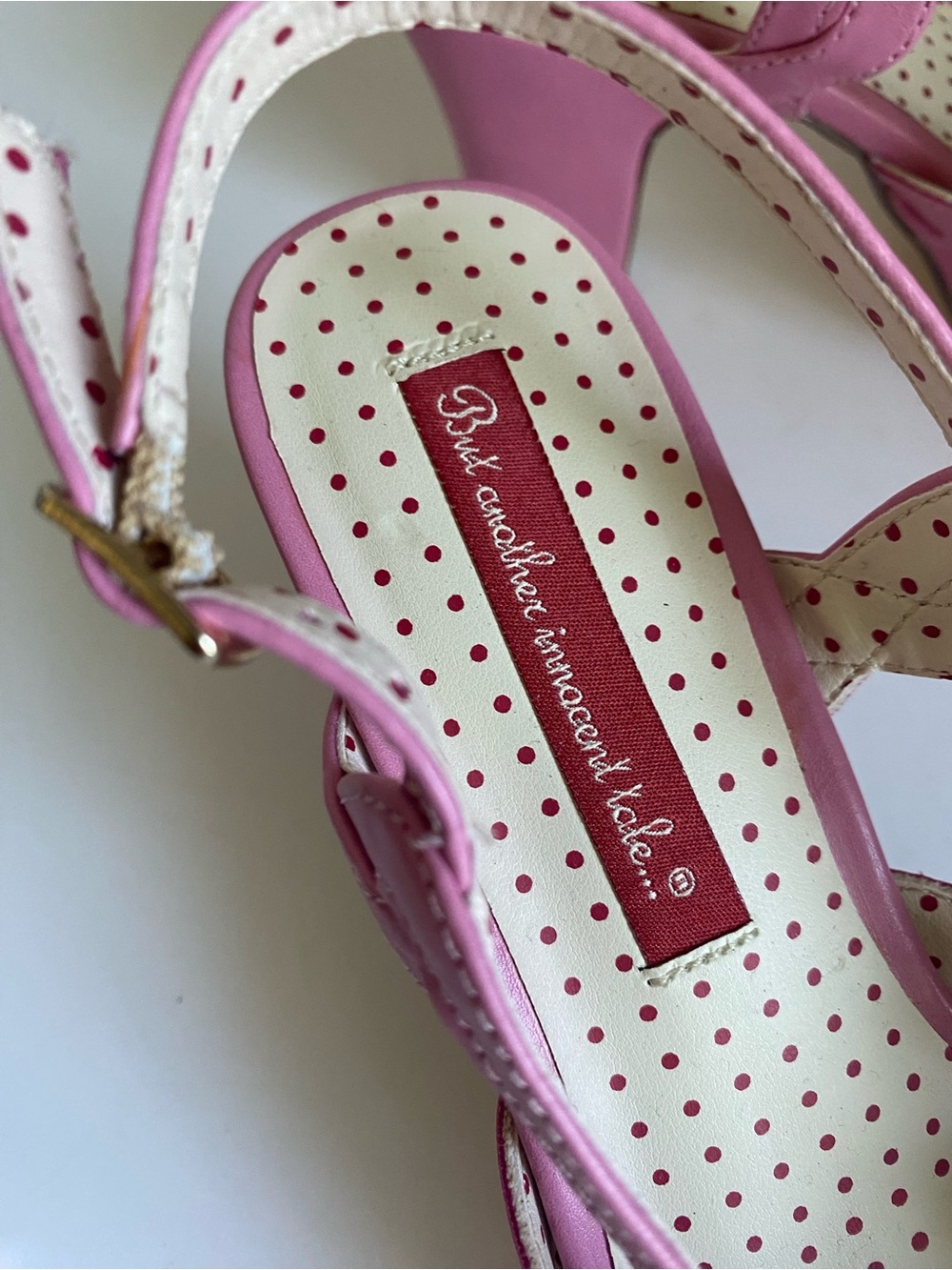 Pink Platform Sandals Size 6.5 Retro Pastel Girly Strappy - Picture 9 of 9